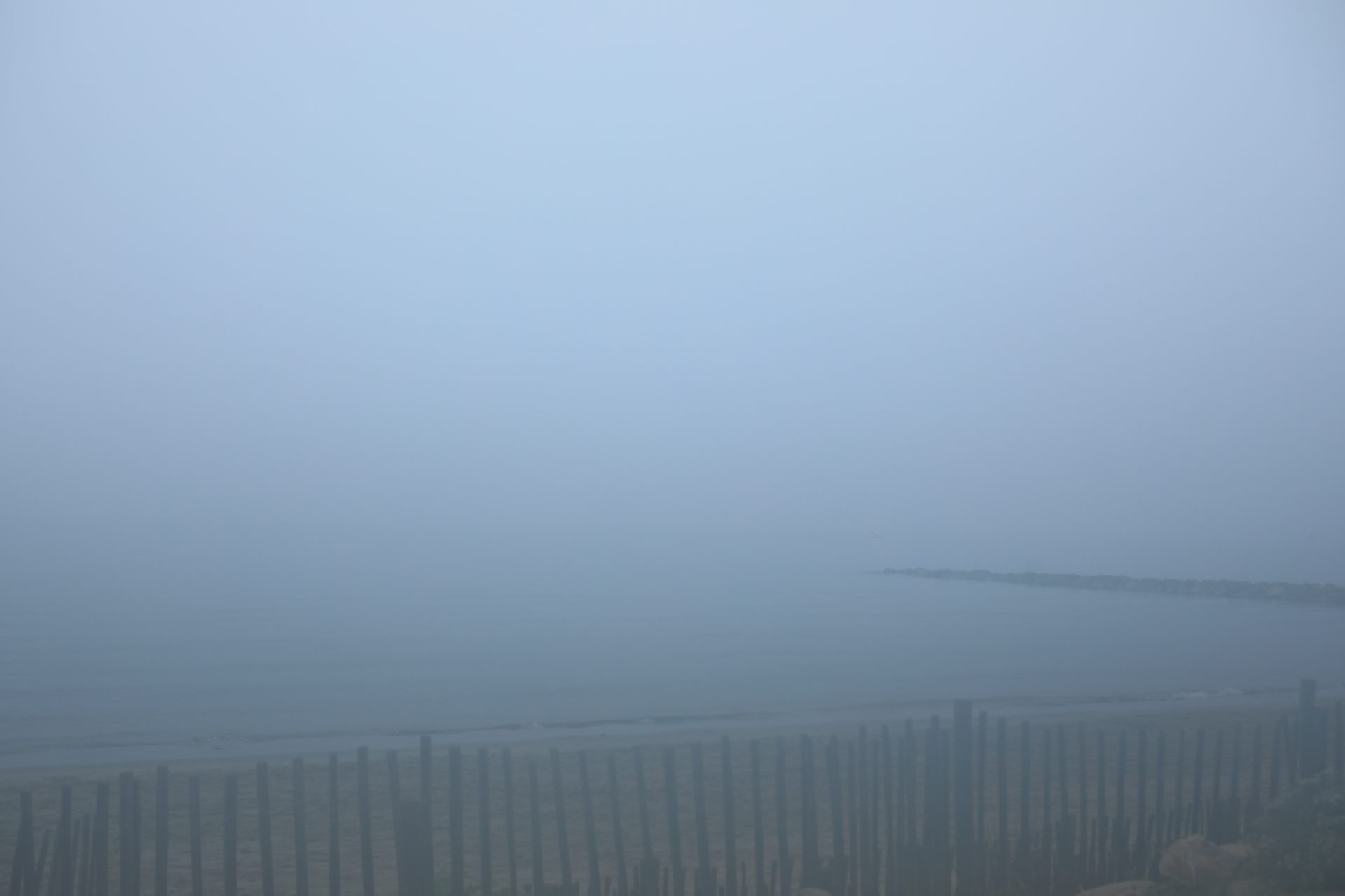 Brouillard sur la méditerranée